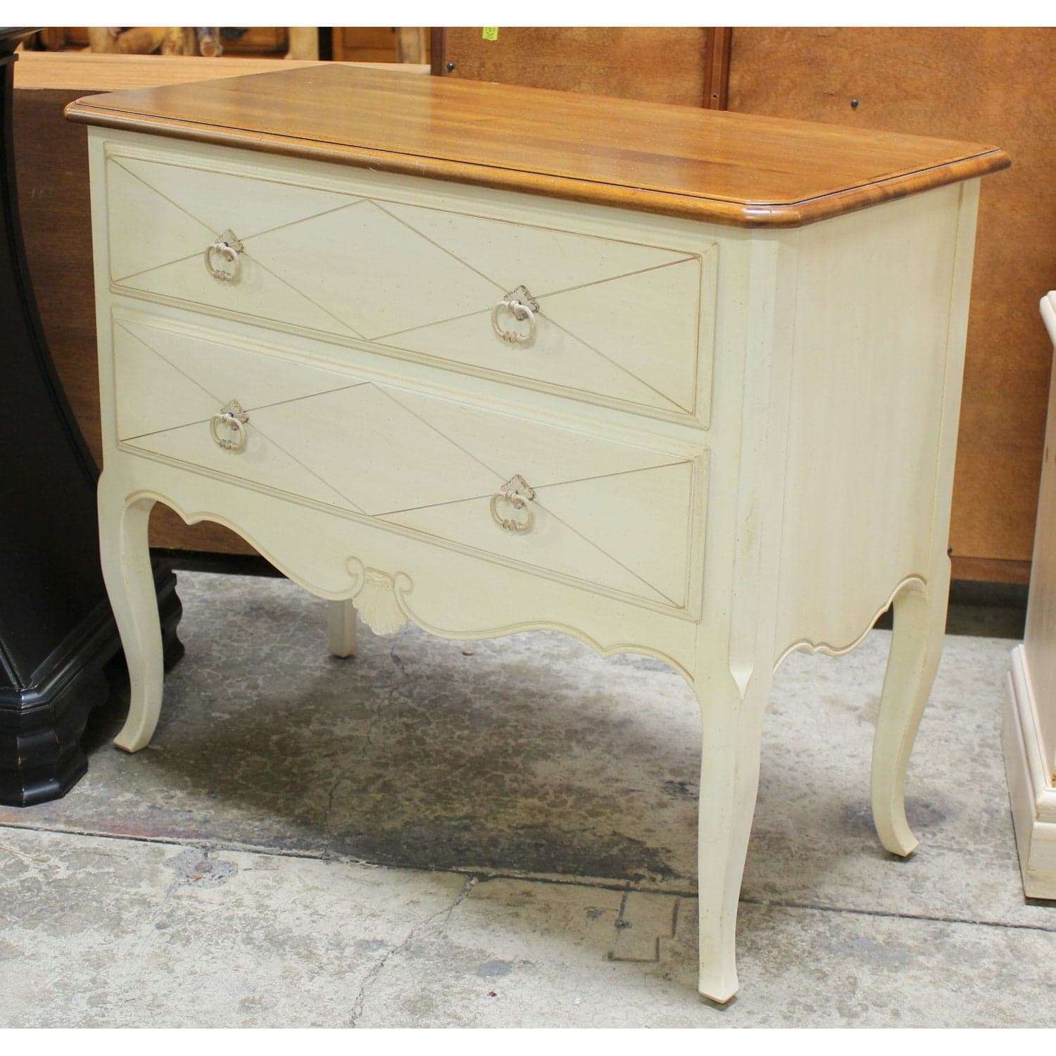 Ethan Allen 2 Drawer Chest - Two-Tone - Thumbnail 4