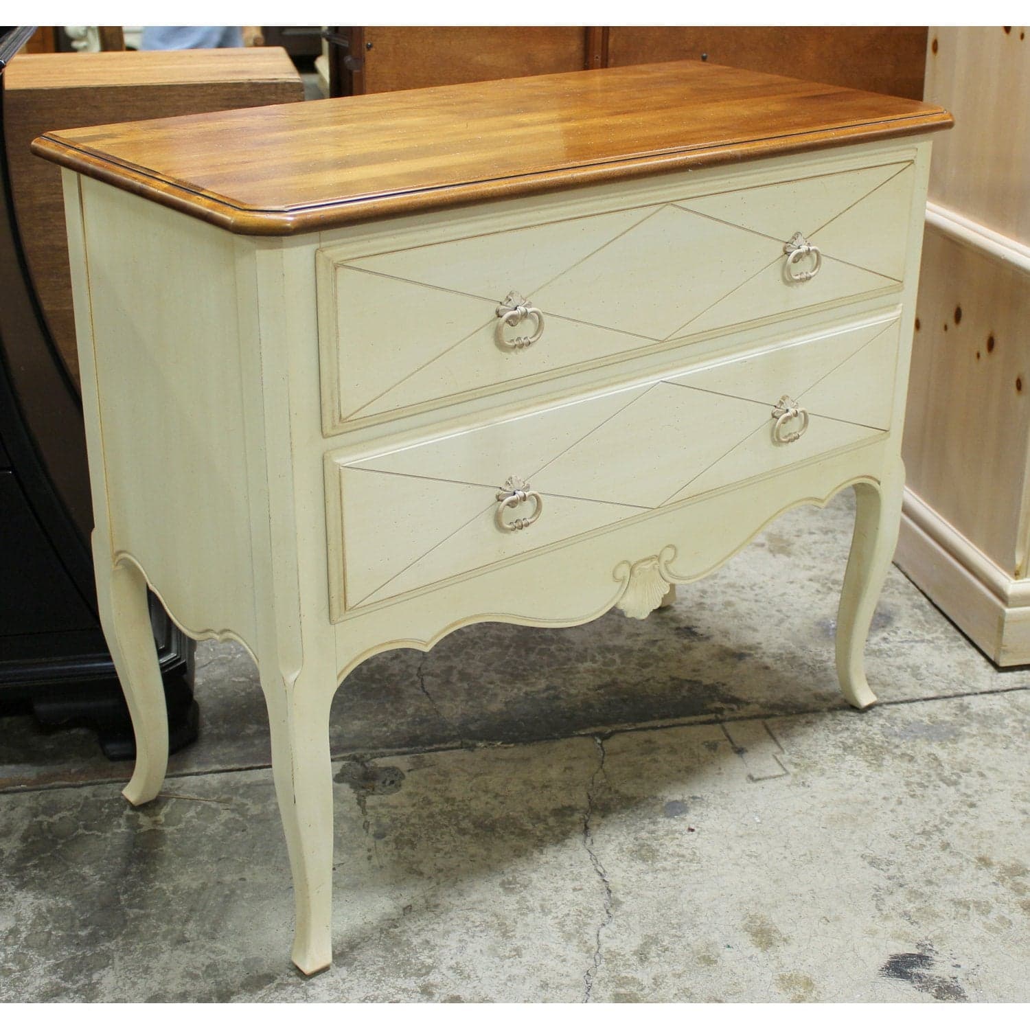 Ethan Allen 2 Drawer Chest - Two-Tone - Thumbnail 3