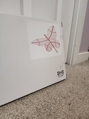 IKEA SNÖFINK Butterfly Pink Bed Canopy Create a Dreamy Escape - Thumbnail 3