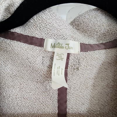 Matilda Jane Friends Forever Sara Vest Beige Gold Thread Womens Size Mediuml - Thumbnail 2