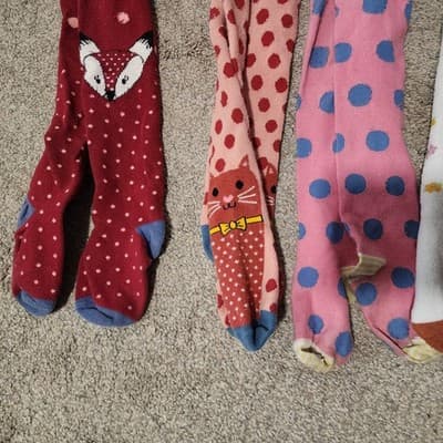 Lot Of 4 Girls Size 2 Matilda Jane Tights - Thumbnail 2
