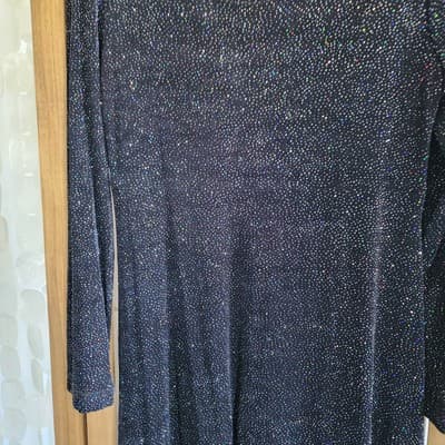 Vintage Women's Ronni Nicole Petites Bk w holo sparkle Bodycon dress size 10P - Thumbnail 4
