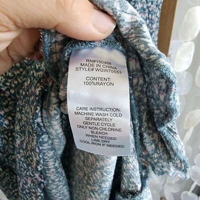 Market & Spruce Cassi Ruffle Neck Shift Dress - Teal Green - Size Large - Thumbnail 5