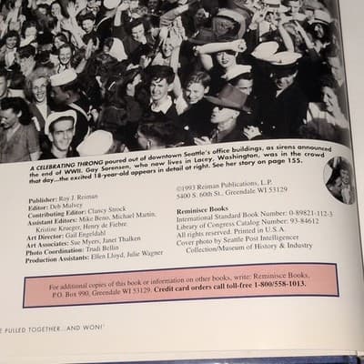 Together, We Pulled Together-- and Won! Reiman Hardcover Illustrated WWII - Thumbnail 3