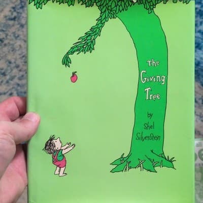 The Giving Tree Shel Silverstein Hardcover Illustrated Dust Jacket Vintage - Image 1