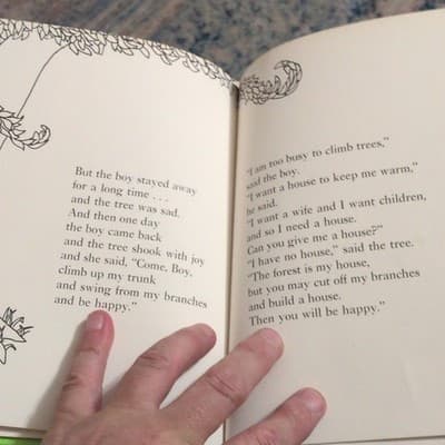 The Giving Tree Shel Silverstein Hardcover Illustrated Dust Jacket Vintage - Thumbnail 3