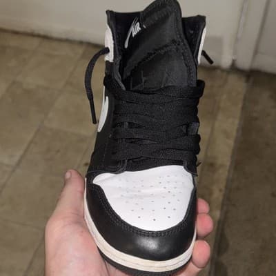 Nike Air Jordan 1 Retro High OG Black White Panda 2014 GS Size 4.5Y Youth AJ1 - Thumbnail 8