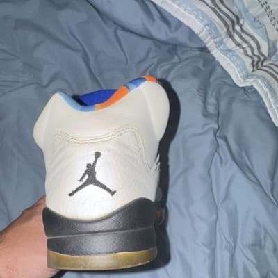 Nike Air Jordan 5 Retro International Flight White Blue Orange AJ5 GS Youth 9Y - Thumbnail 4