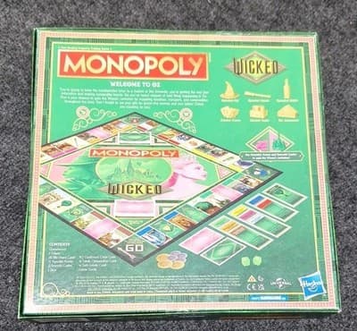 Monopoly Wicked Board Game Wizard Of Oz Sealed Hasbro Complete In Box New 2014 - Thumbnail 2