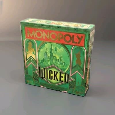 Monopoly Wicked Board Game Wizard Of Oz Sealed Hasbro Complete In Box New 2014 - Image 1