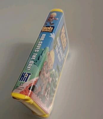 Bob the Builder Bob Saves the Day VHS Yellow Clamshell Case 2002 - Thumbnail 5