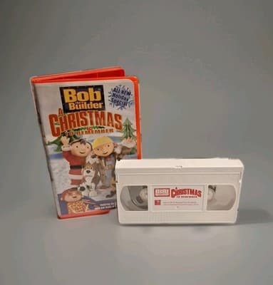 Bob the Builder A Christmas To Remember VHS Red Clamshell Case 2003 Elton John