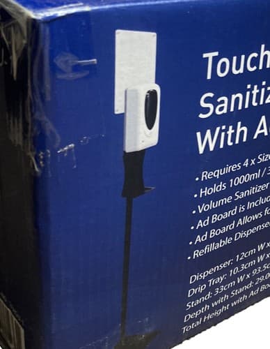 Soap Dispenser Automatic Hands-Free Floor Stand Advertisement Board Sealed - Thumbnail 4