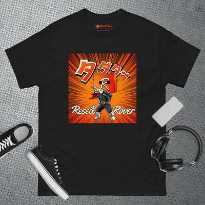 Resell Rover Japan Anime Graphic Unisex Black Tee Short Sleeve Thrift Warrior