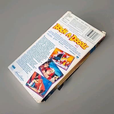 Rock-A-Doodle (VHS, 1992) Don Bluth Glen Campbell Christopher Plummer Movie - Thumbnail 2