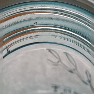Ball Perfect Mason Jar One Quart #2 1923 1933 Vintage Blue Color - Thumbnail 4