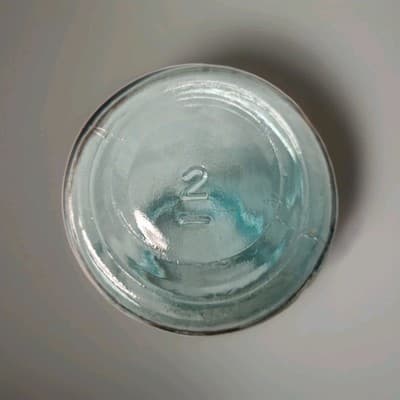 Ball Perfect Mason Jar One Quart #2 1923 1933 Vintage Blue Color - Thumbnail 2