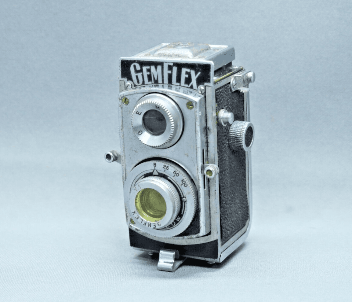 Gem Flex I Subminiature Camera Showa Optica Work 25mm f/3.5 TLR Occupied Japan