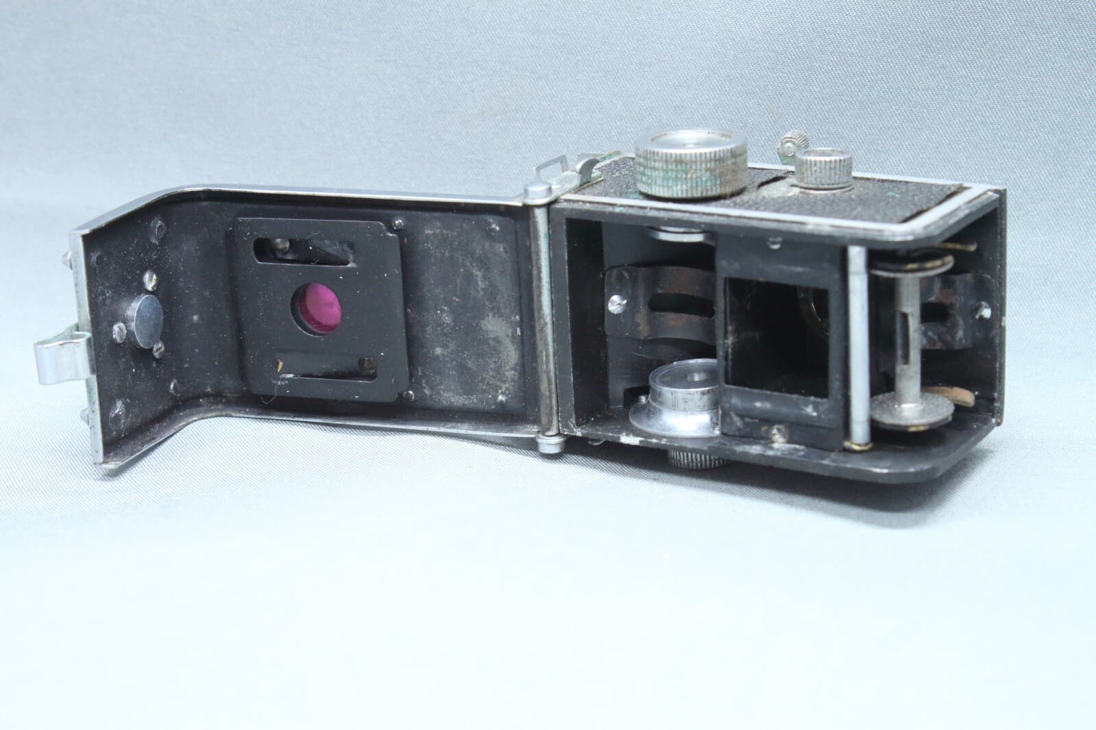 Gem Flex I Subminiature Camera Showa Optica Work 25mm f/3.5 TLR Occupied Japan - Thumbnail 8