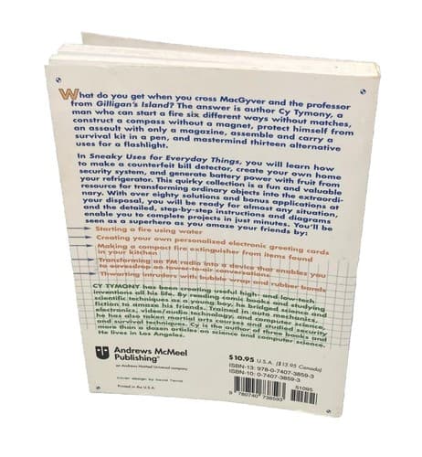 Sneaky Uses for Everyday Things by Cy Tymony 2003 Trade Paperback - Thumbnail 2