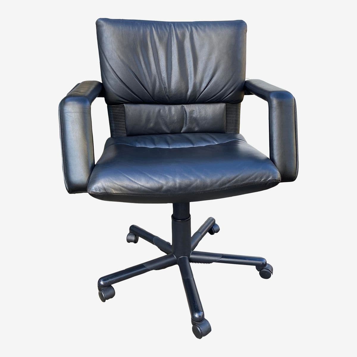 1990s Mario Bellini Vintage Executive Leather Desk Chair for Vitra - Image 1