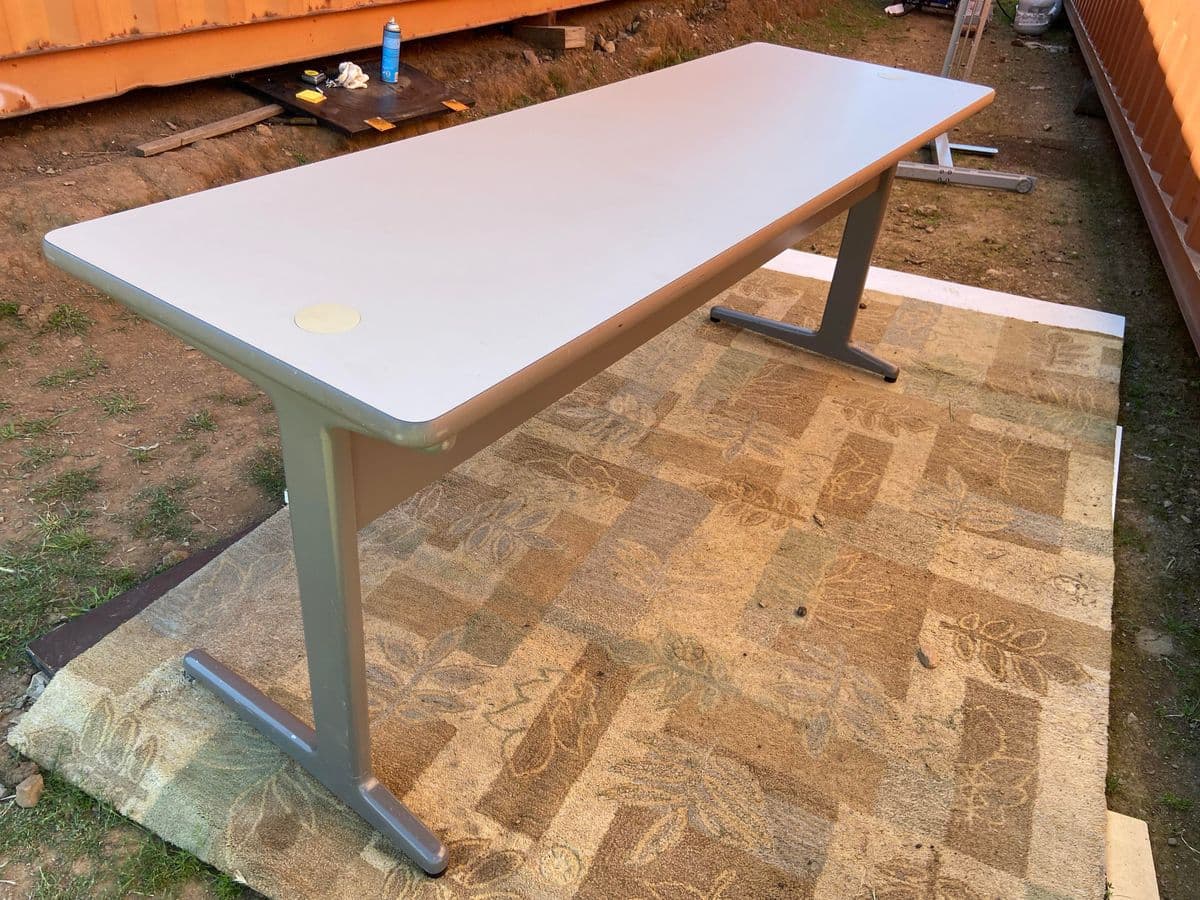 1980s Vintage Mid Century Modern Herman Miller George Nelson Style Desk Unmarked - Thumbnail 9