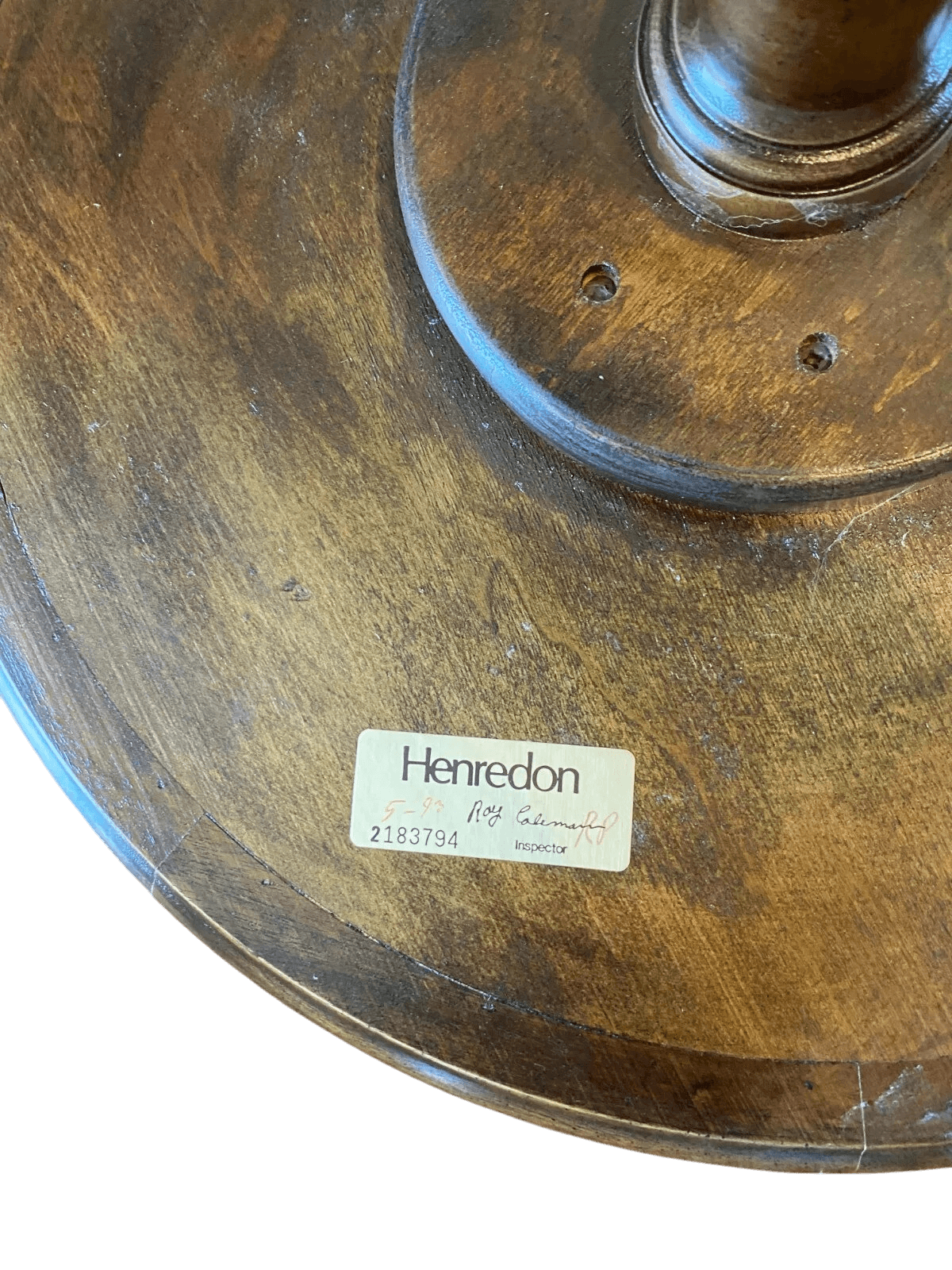 Henredon Vintage Mahogany George III Style Chippendale Round Side Table, Late 20th Century - Thumbnail 4