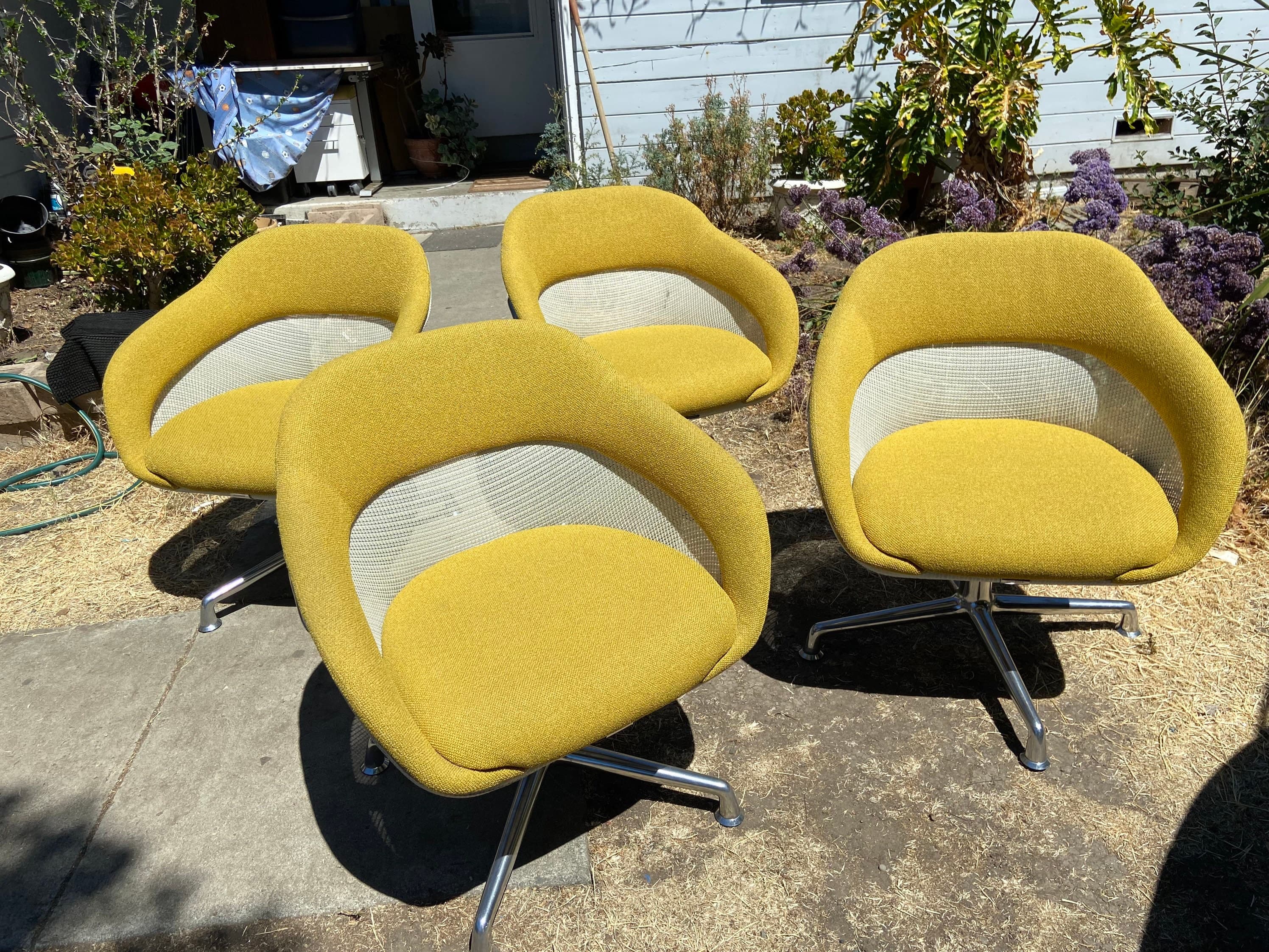 Set of 4 steelcase coalesse s-w 1 swivel lounge chairs set - Thumbnail 7