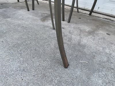 Late 20th Century Modern Shaver Howard Slatted Steel Back Dining or Side Chairs - Thumbnail 12