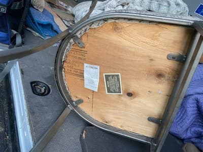 Late 20th Century Modern Shaver Howard Slatted Steel Back Dining or Side Chairs - Thumbnail 17