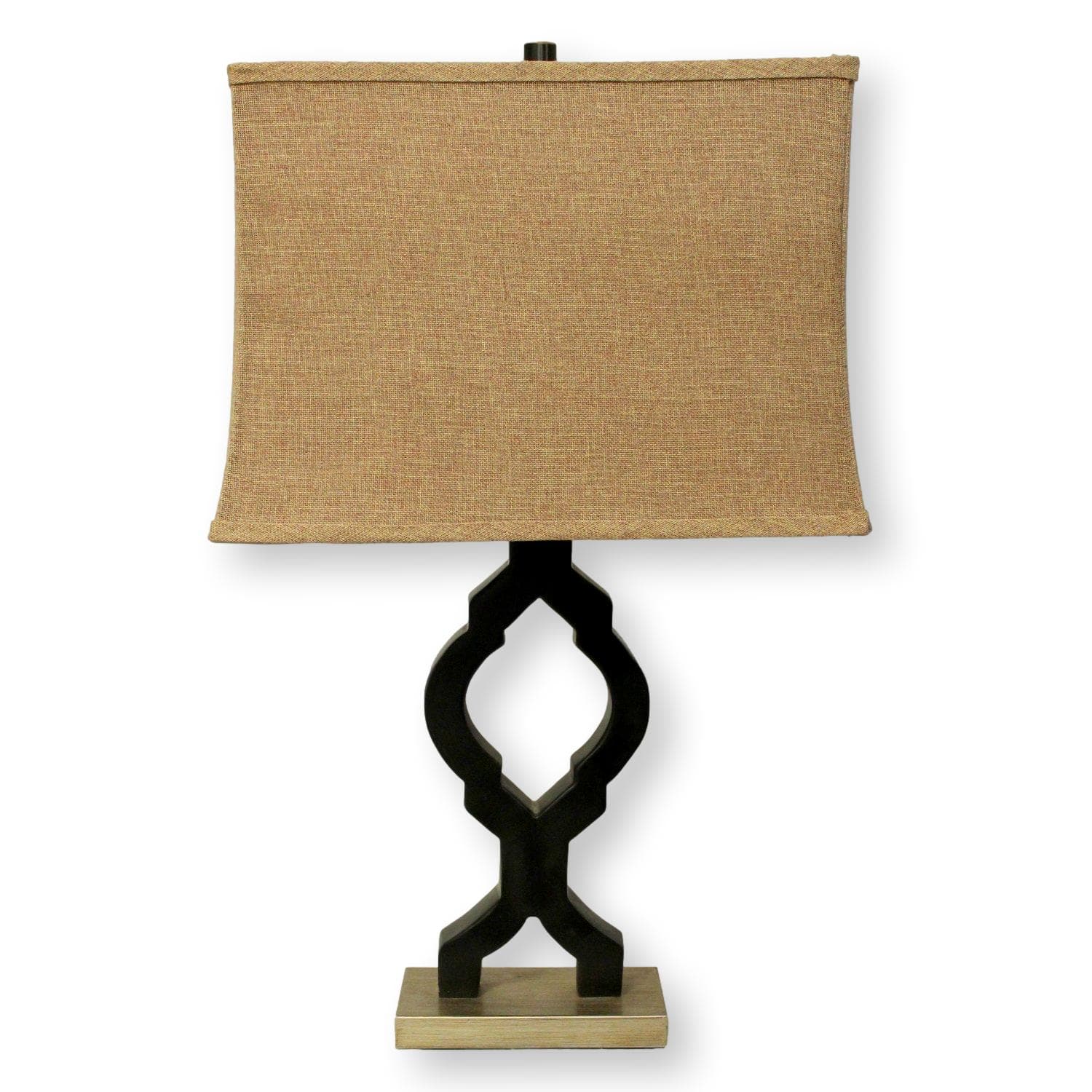 Burlap Shade Table Lamp