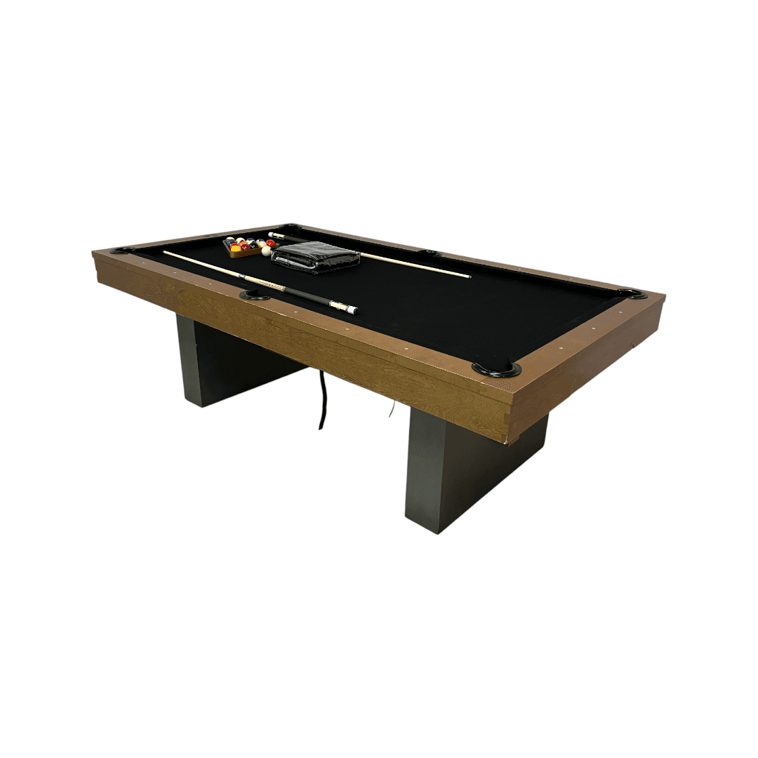 Barrington Billiards 8' Urban Slate-Tech Drop Pocket Table with Cover, Pool Ball and Cue Stick Set - Thumbnail 2