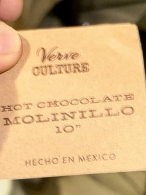 10” Authentic Hand carved Hot chocolate Molinillo - Thumbnail 2