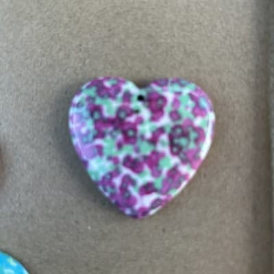 38 MM Flat back resin Pendant /Druzy Agate - Caboch. - Thumbnail 2