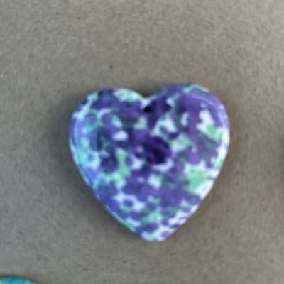 38 MM Flat back resin Pendant /Druzy Agate - Caboch. - Thumbnail 3