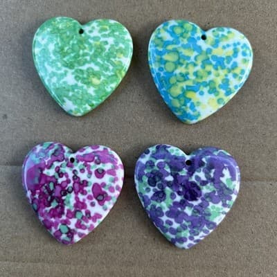 38 MM Flat back resin Pendant /Druzy Agate - Caboch. - Thumbnail 13