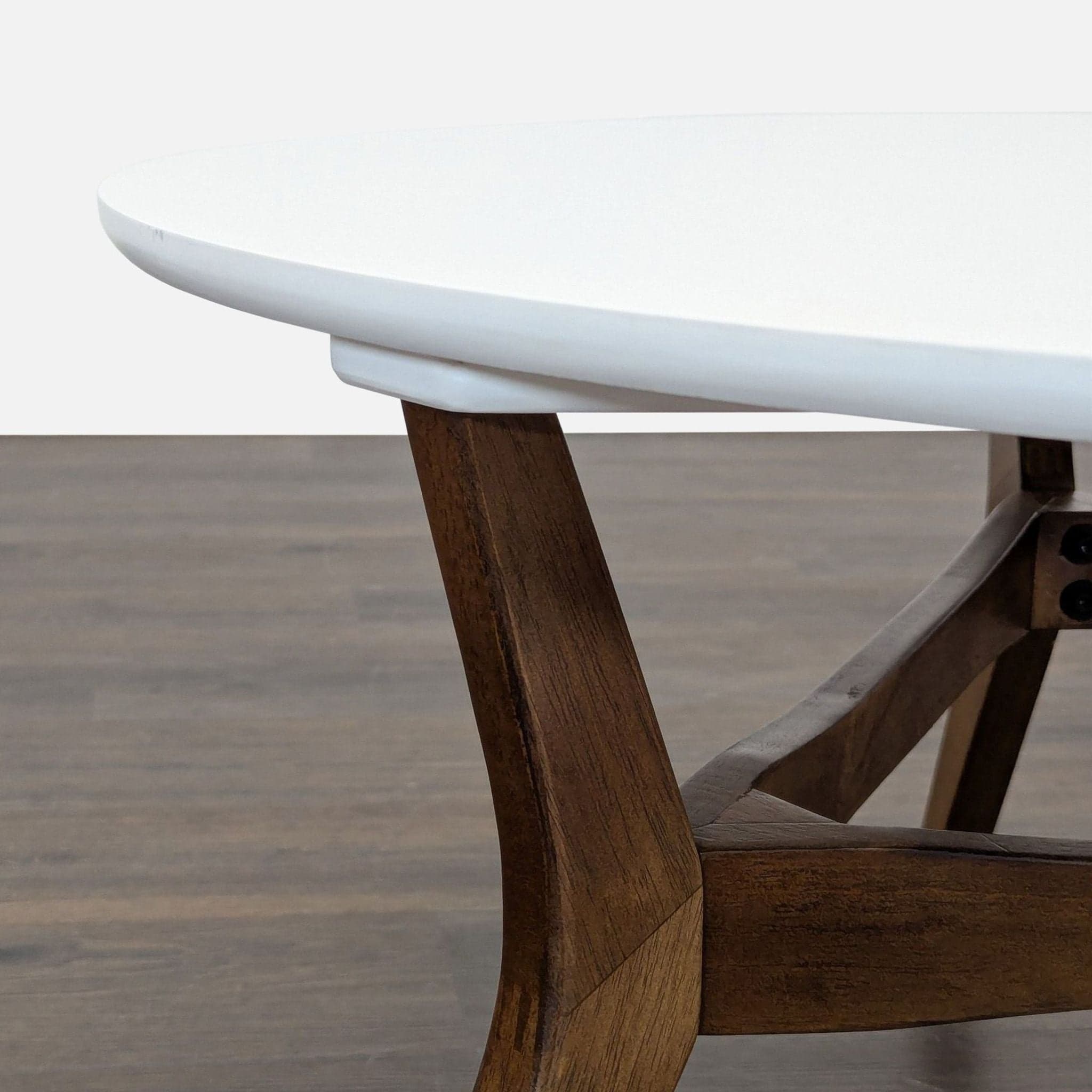 Wood Base Coffee Table - Thumbnail 3