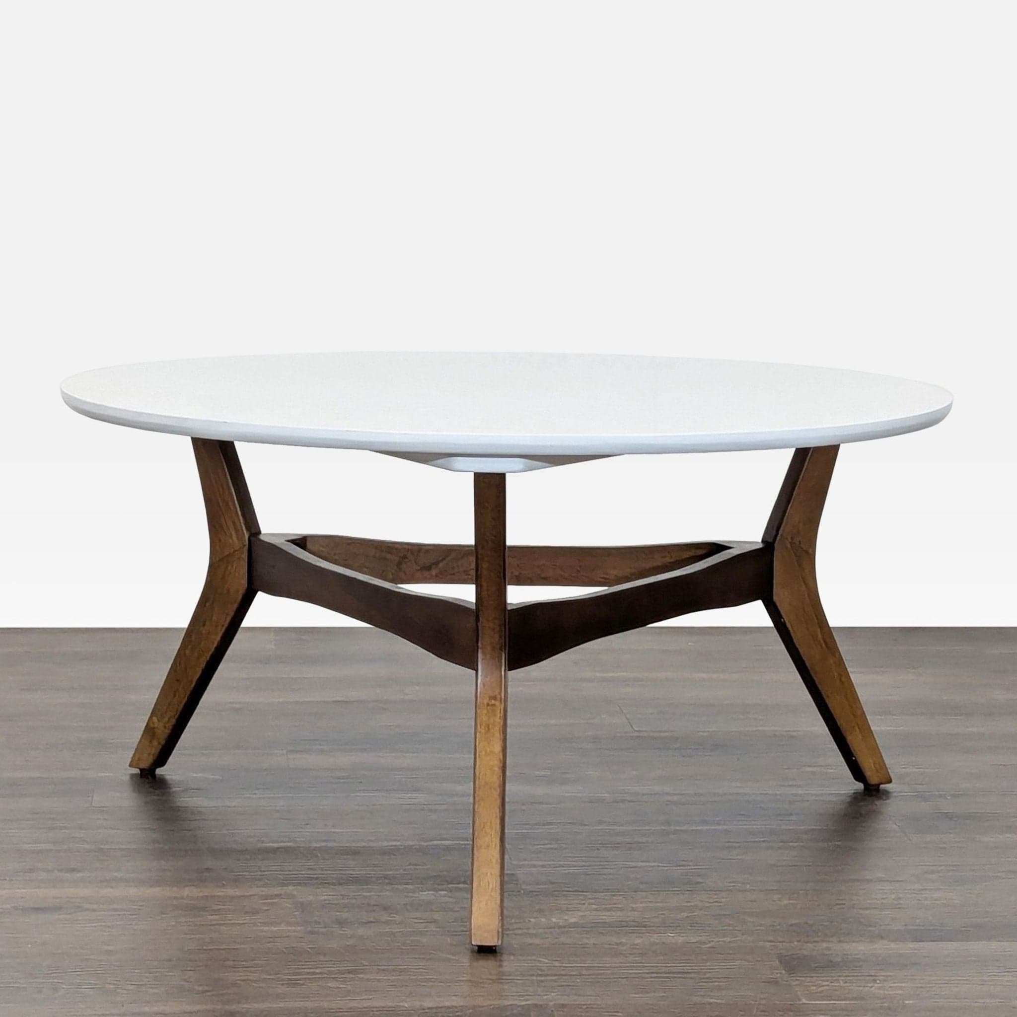 Wood Base Coffee Table - Image 1