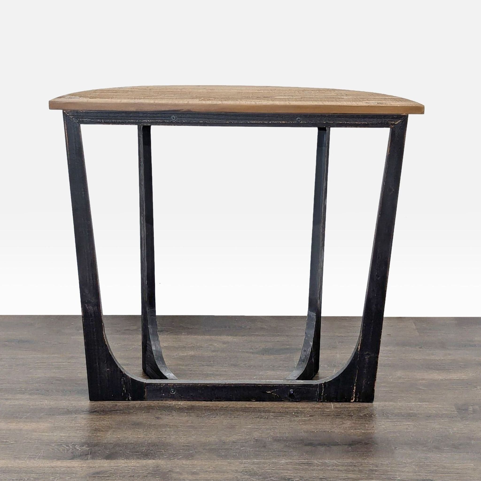 Cozayh Home Demi-Lune Wood Console Table - Thumbnail 3