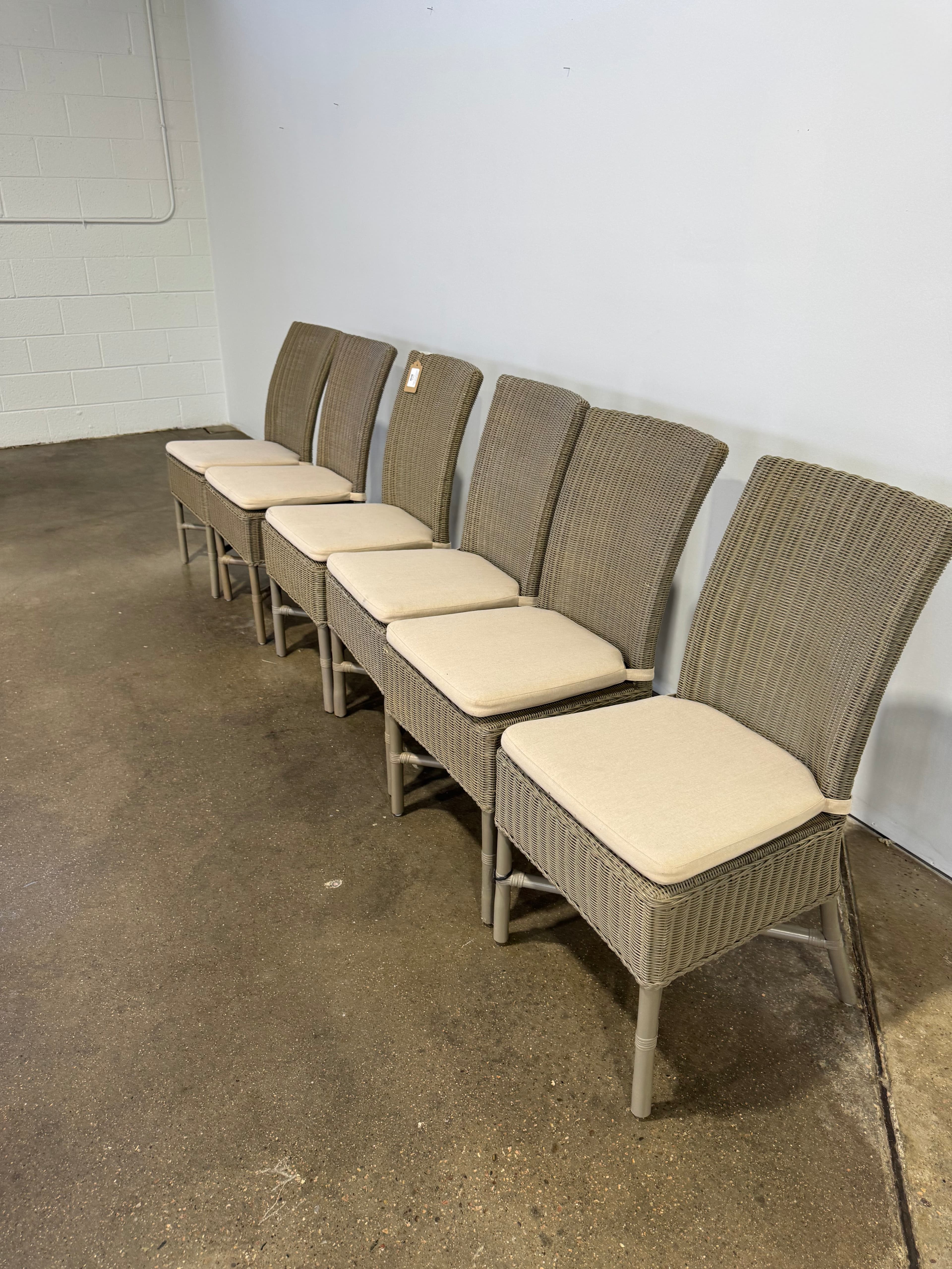 Crate and Barrel Dining Chairs and Cushions - Set of 6 - Thumbnail 8