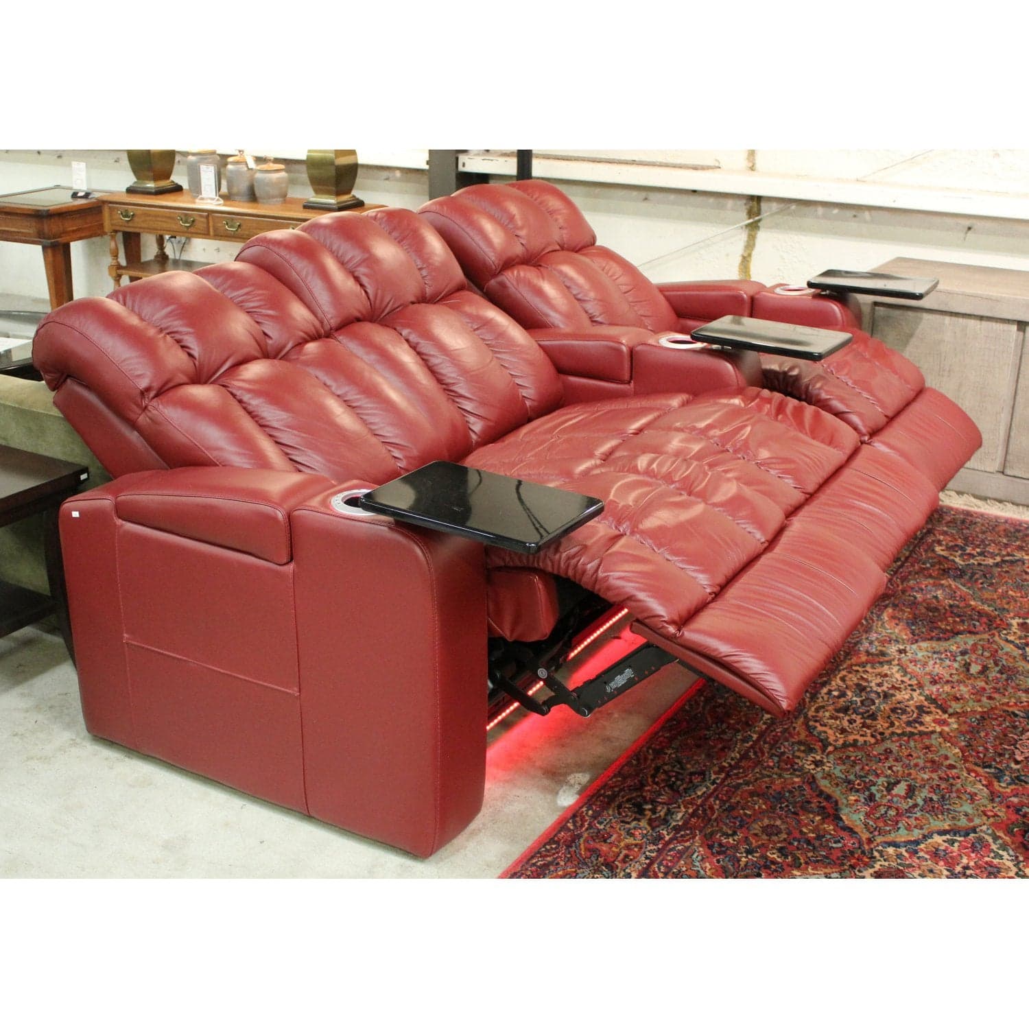 Palliser Ovation 3Pc. Theater Seating - Red - Thumbnail 2