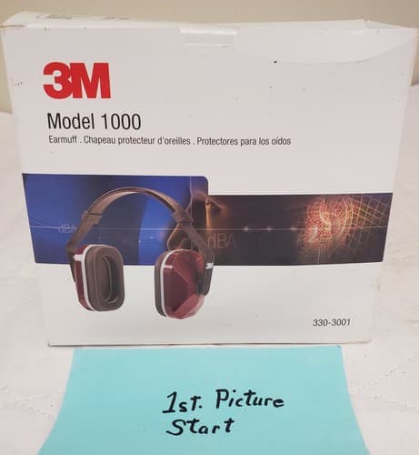 Earmuff Model 1000 Hearing Protection Noise Reduction Rating 22 Lot-498 - Thumbnail 2