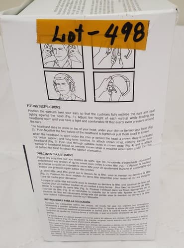 Earmuff Model 1000 Hearing Protection Noise Reduction Rating 22 Lot-498 - Thumbnail 3