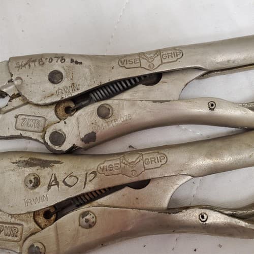 Lot of 5 Vise Grip Irwin 7CR 7" The Original Vise Grip Locking Pliers LOT-909 - Thumbnail 6