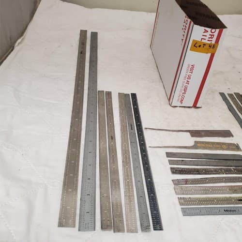 Lot of 16 Vintage Metal Measuring Tools Rulers, Calipers & More LOT-45 - Thumbnail 6