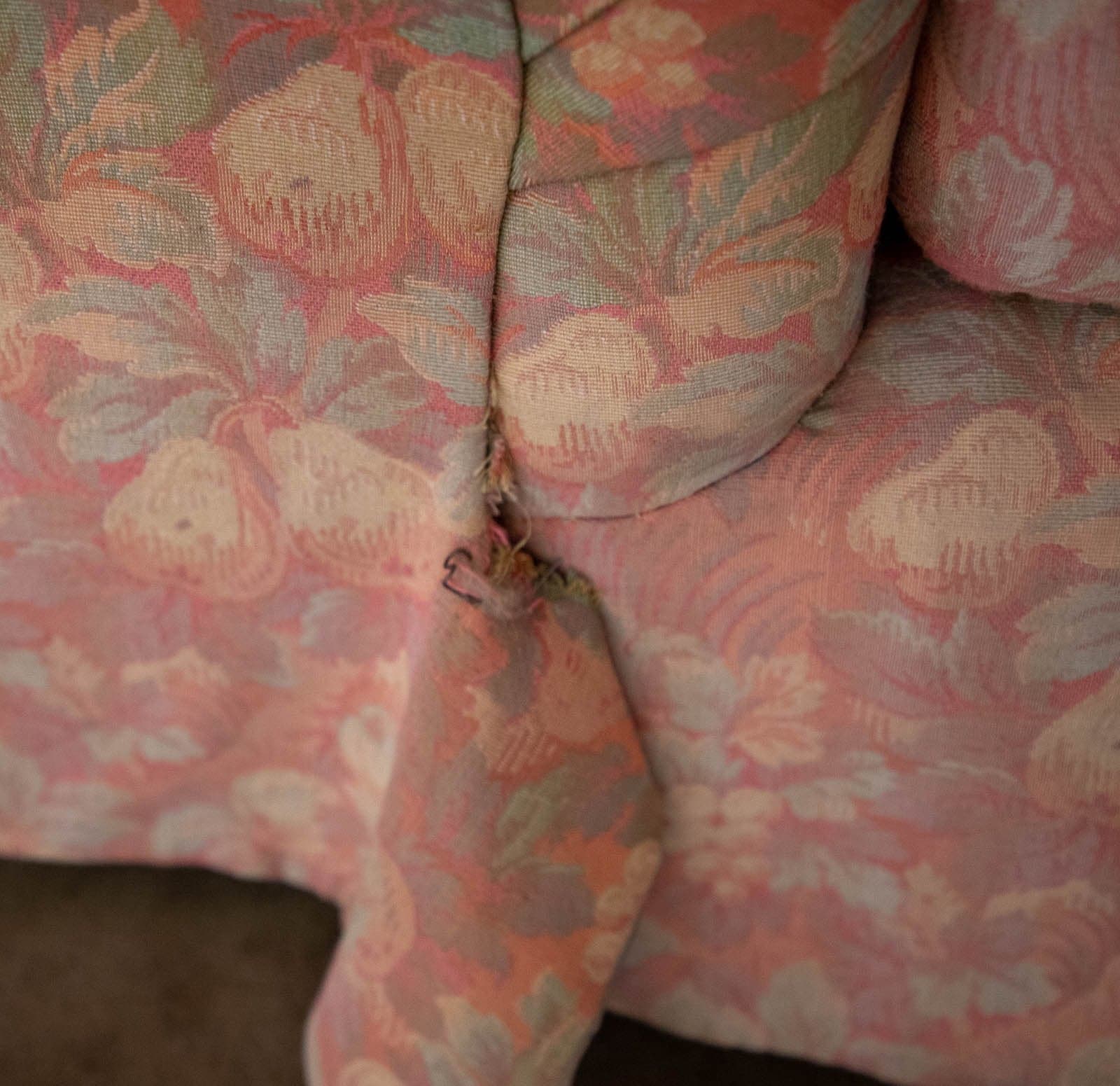 Floral Brocade Club Chair and Ottoman, by Belmar Co. of San Francisco - Thumbnail 9