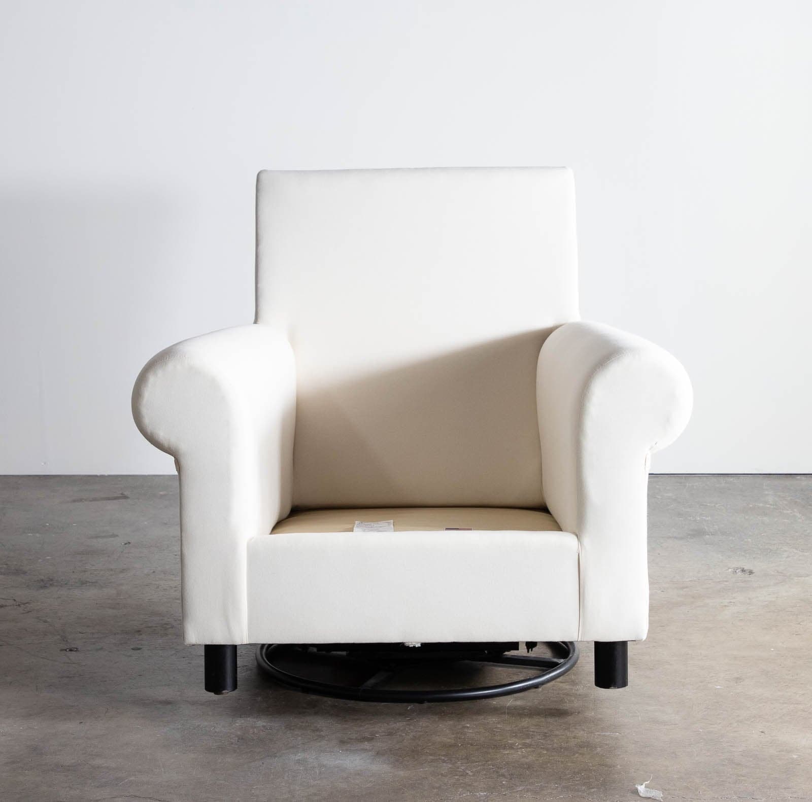 Pottery Barn Kids Grand Slipcovered Comfort Swivel Glider & Ottoman - Silver Gray Performance Everyday Velvet - Thumbnail 7