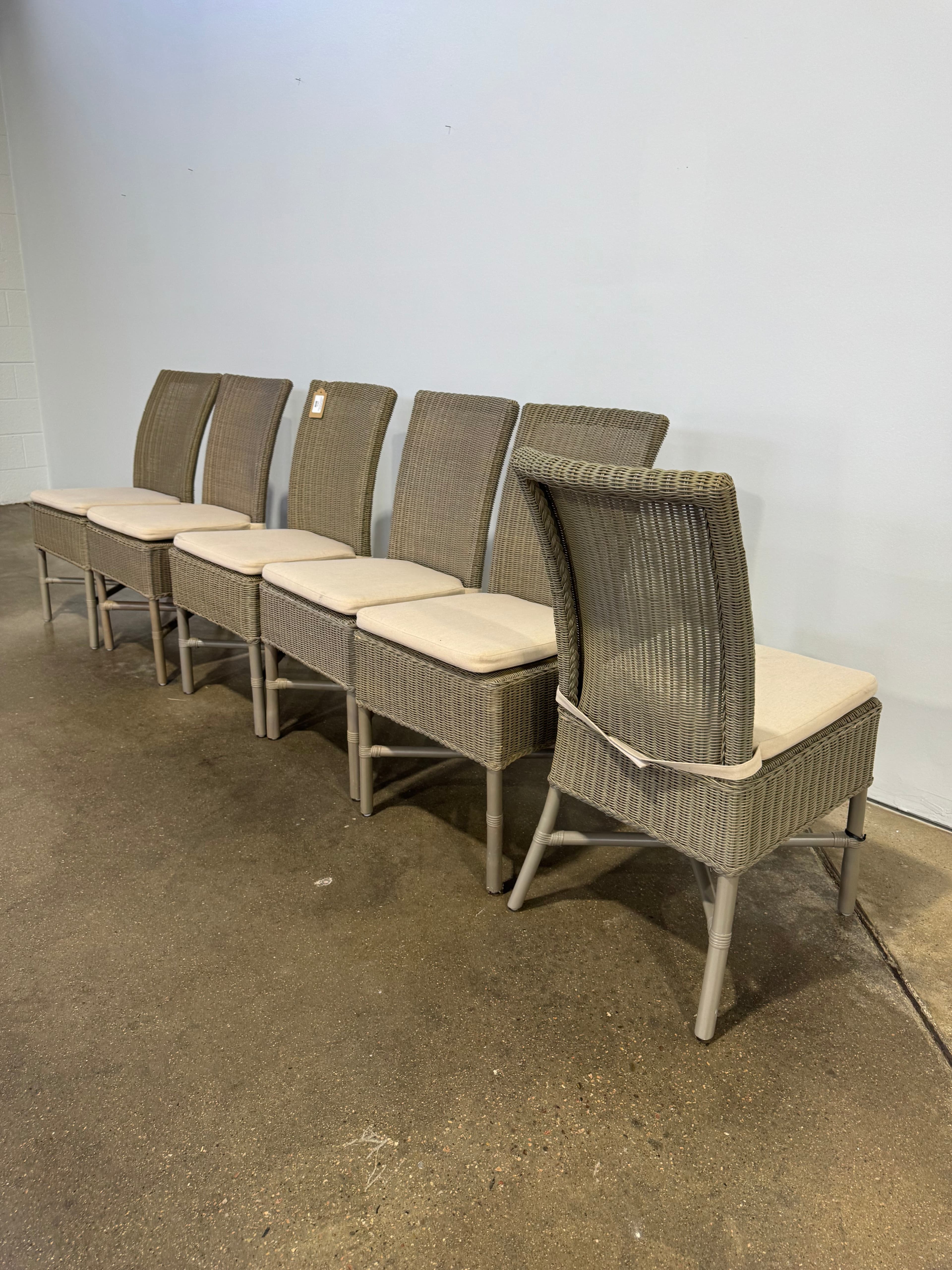 Crate and Barrel Dining Chairs and Cushions - Set of 6 - Thumbnail 2