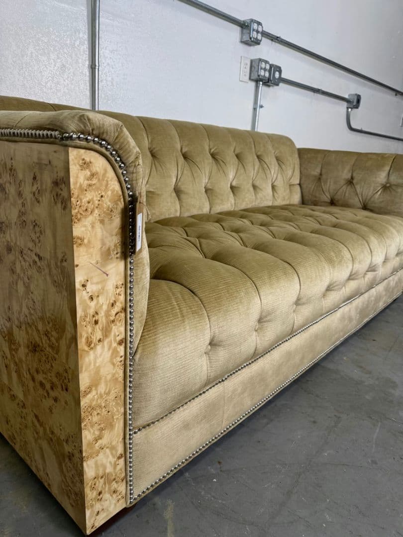 Vintage Custom Burlwood Sofa - Thumbnail 5