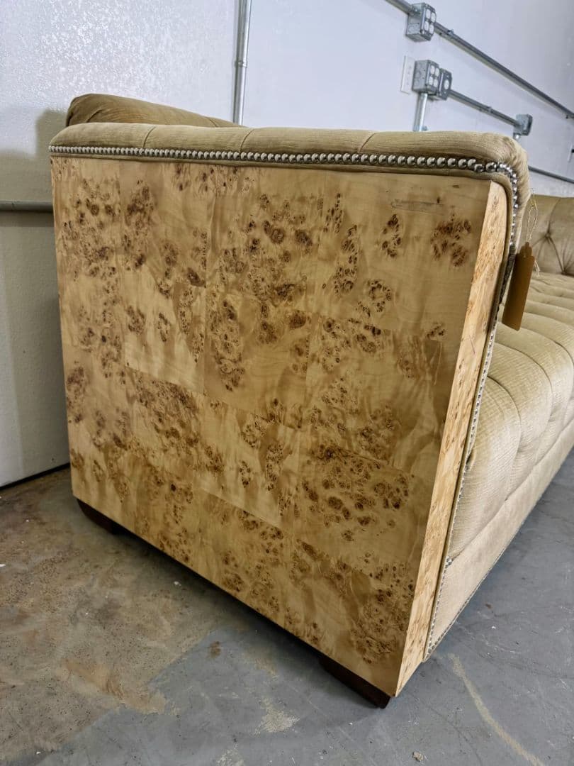 Vintage Custom Burlwood Sofa - Thumbnail 4